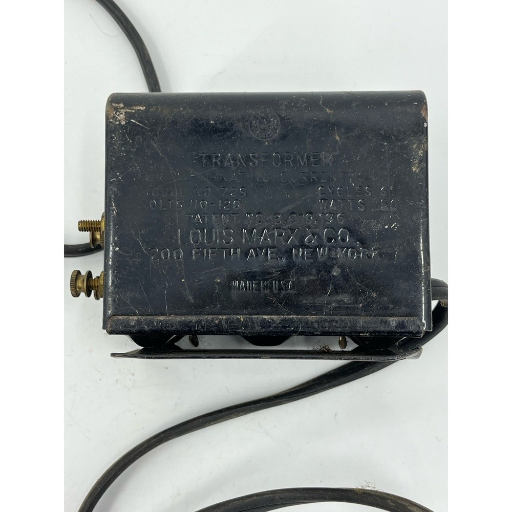 Marx 729 Vintage Train Transformer UNTESTED for Project or Parts Restoration